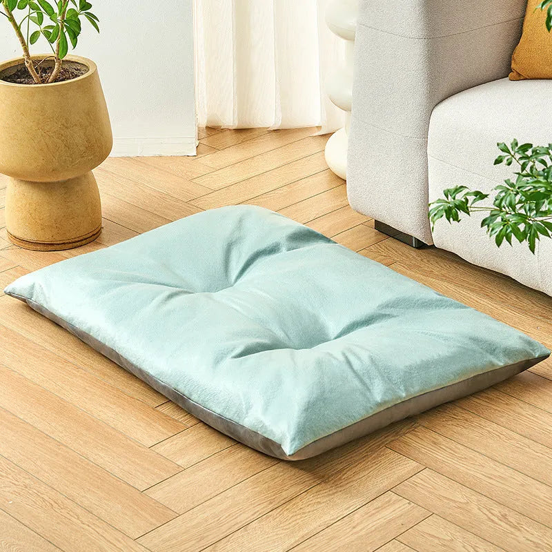 Blue cooling mat pet bed for dogs and cats with summer cooling function