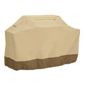 Beige Nordic style polyester outdoor oven cover with measurements for versatile household use