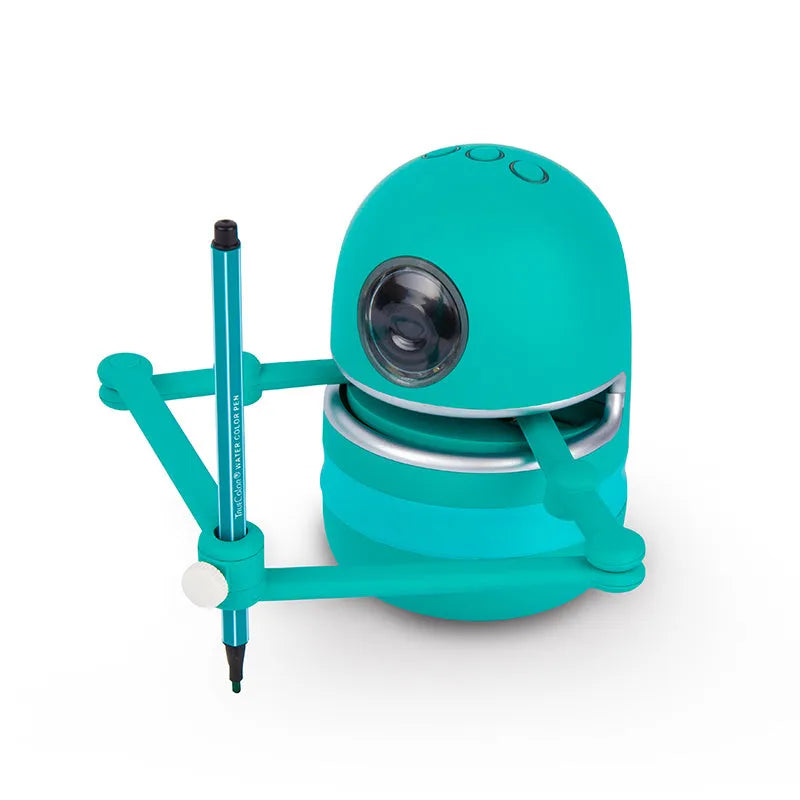 Painting robot for kindergarten children and students, ABS plastic, 153 x 105 mm, English version with suction cup base.