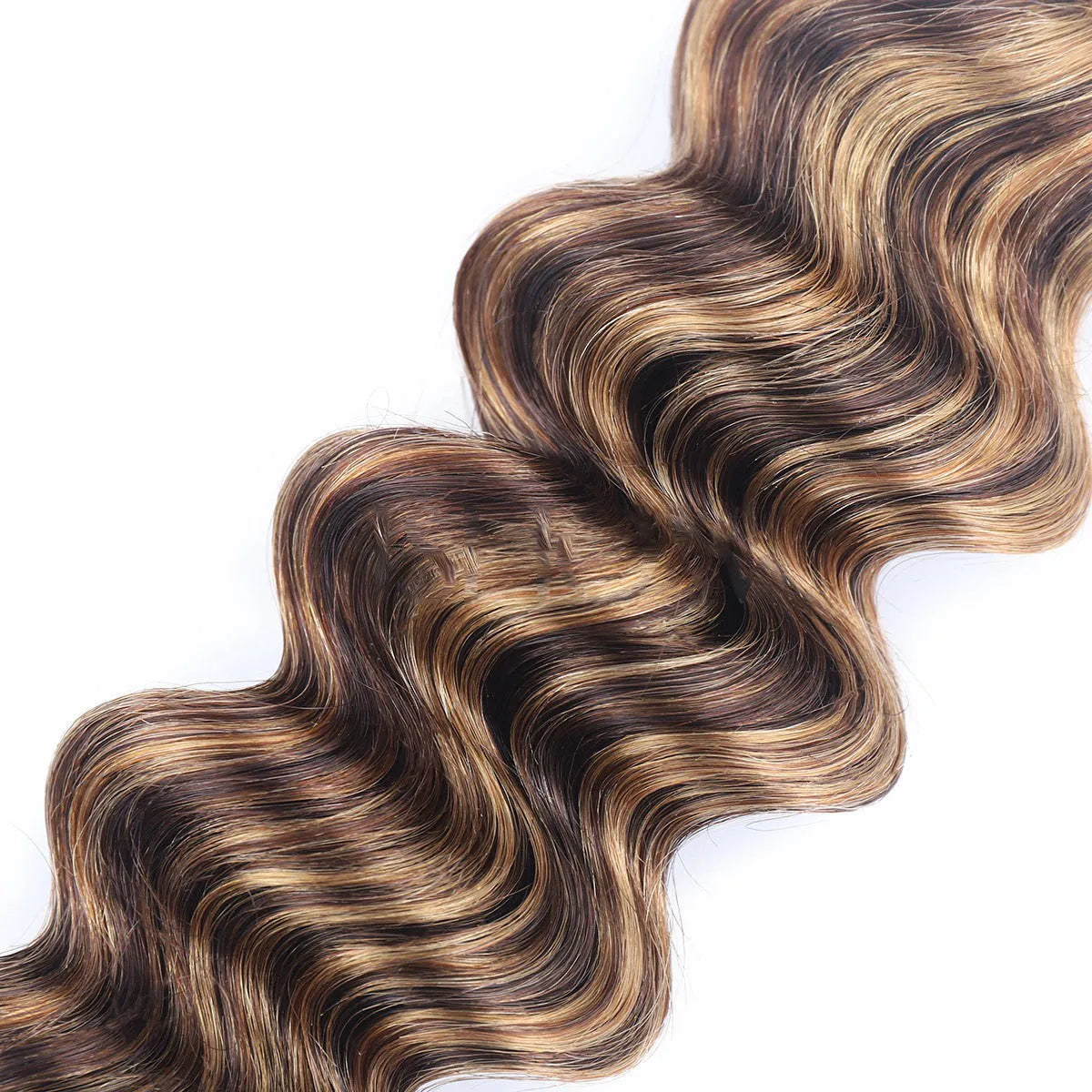 Ladies curly wig in medium long real human hair curtain style, dyeable, available in 10 to 28 inch lengths