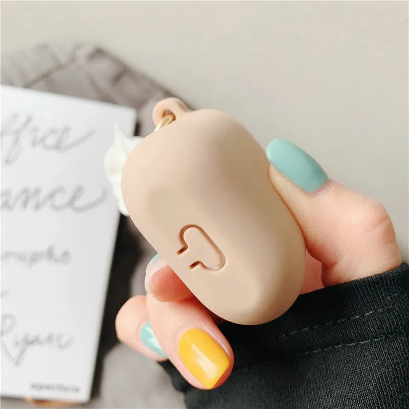 AirPods 2 silicone protective case in ice cream cylinder design with multiple colour options