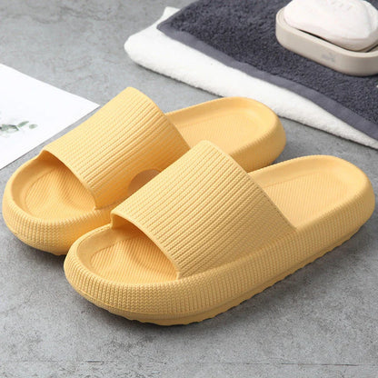 Cozy home slippers with soft fabric uppers and durable EVA soles for comfortable indoor and outdoor wear