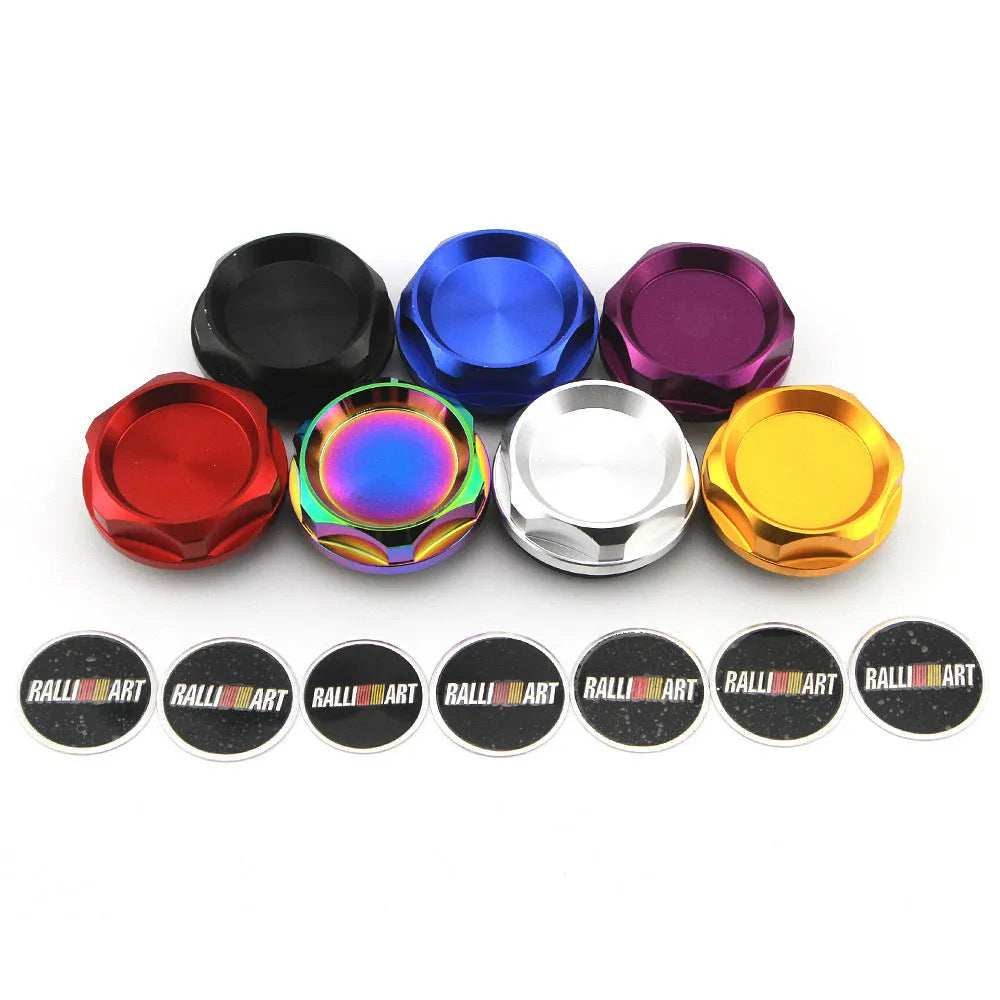 Aluminium alloy oil filter cap for Mitsubishi in six colour options
