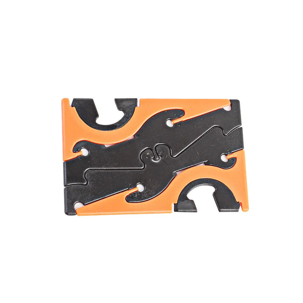 Foldable plastic desktop bracket measuring 8cm x 5cm, available in red, green, yellow, purple and orange