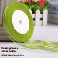 Polyester gift wrapping ribbon roll in selected colour, 0.6cm width, 22 metres long