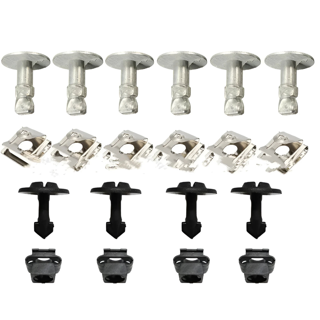 Set of 20 universal lower screws for Audi and Volkswagen engine transmission covers.