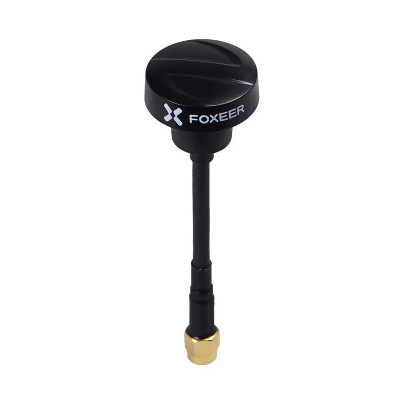 High gain 15cm lengthened omnidirectional metal antenna for crossing machine transceiver in black
