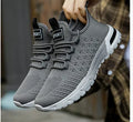 Men's solid colour casual shoe with mesh upper in Army Green on a white background