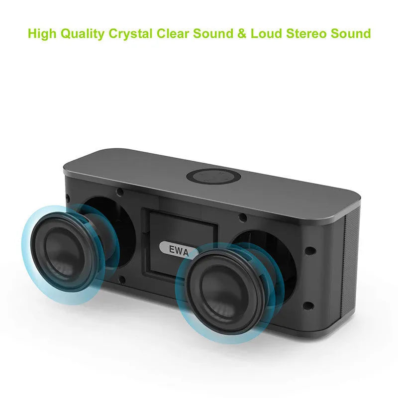 EWA Sound for Love W1 Bluetooth speaker in gold with metal connection and double speaker grille