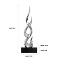 Resin festival high-rise decoration craft in bright gold colour with modern simple design