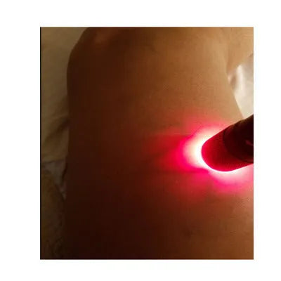 Black aluminium alloy Smart Vein Locator portable medical torch with red LEDs.