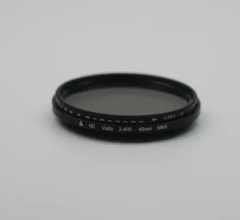 Adjustable multi-diameter camera ND filter set with grayscale dimming mirror