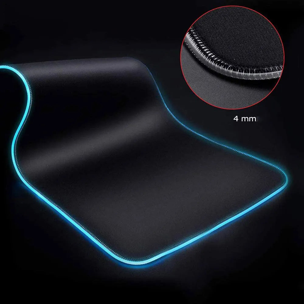 Symphony RGB luminous mouse pad with starry sky pattern lighting and natural rubber anti-slip base