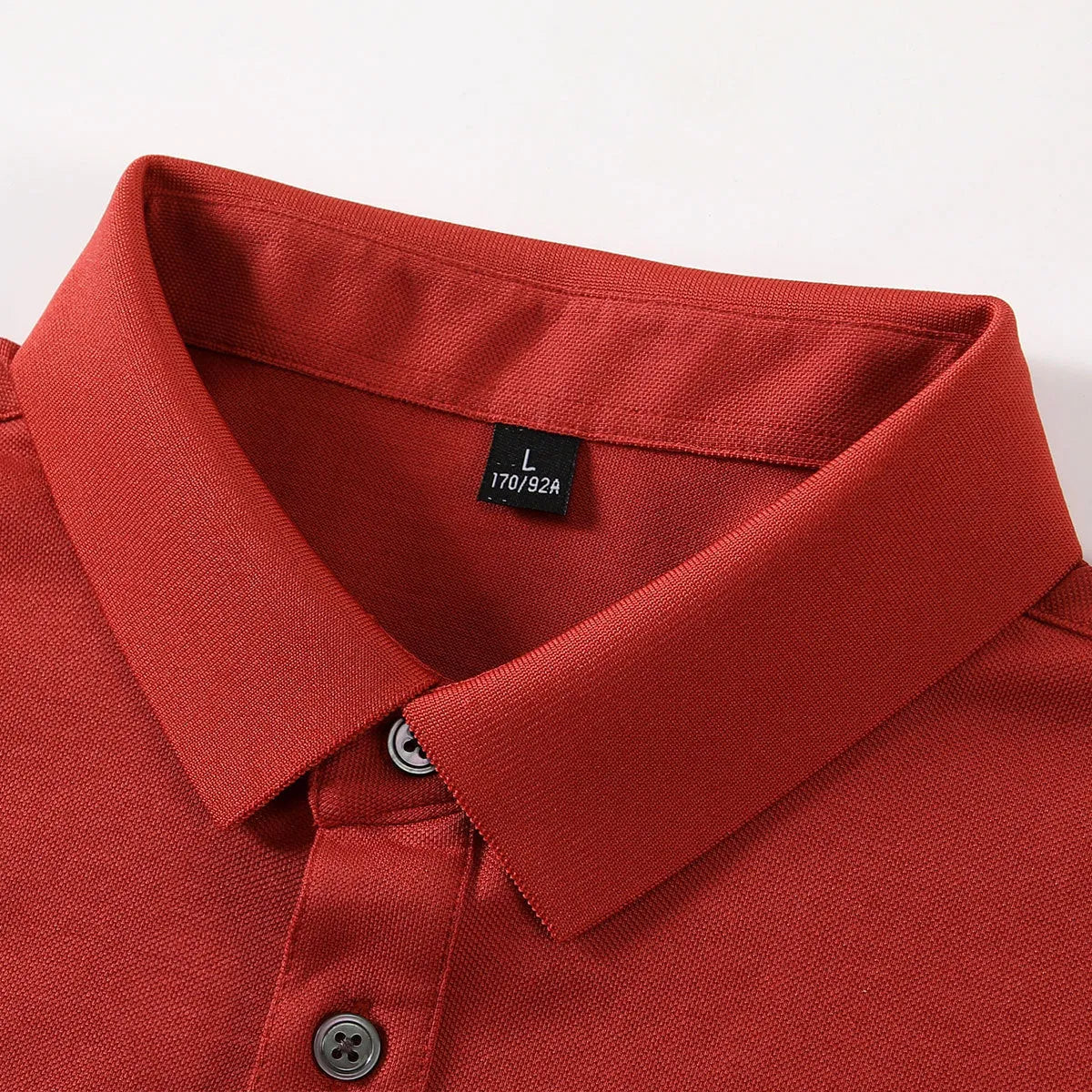 Short-sleeved lapel T-shirt in cotton silk blend fabric for business casual wear