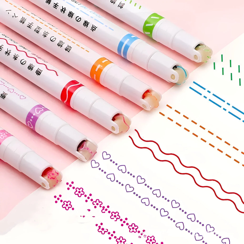 Creative Curve student drawing pen set with plastic case organisation for ledger line artwork