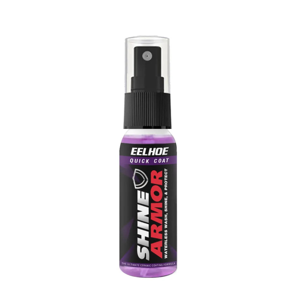 3-in-1 high protection car paint spray coating agent in 30ml and 100ml PE bottles with clear spray nozzle