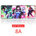 Oversized mouse pad 300 x 800mm with non-slip rubber base and cloth surface heat transfer print design