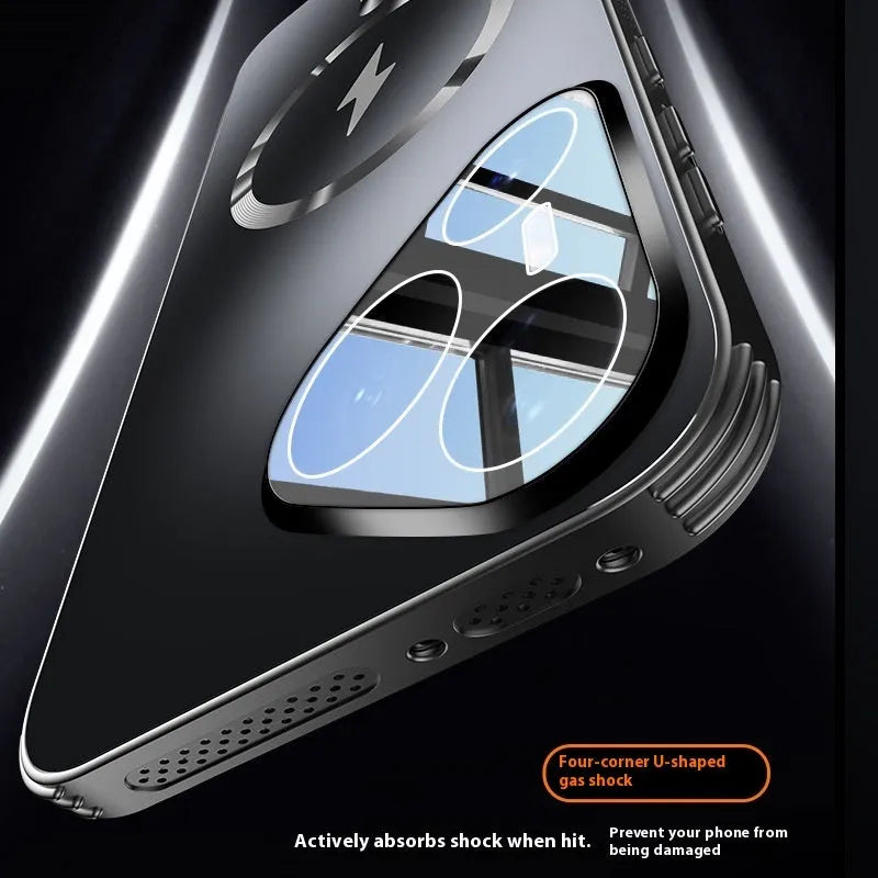 Frosted magnetic belt lens protector phone case for Huawei Pura series in various solid colours.