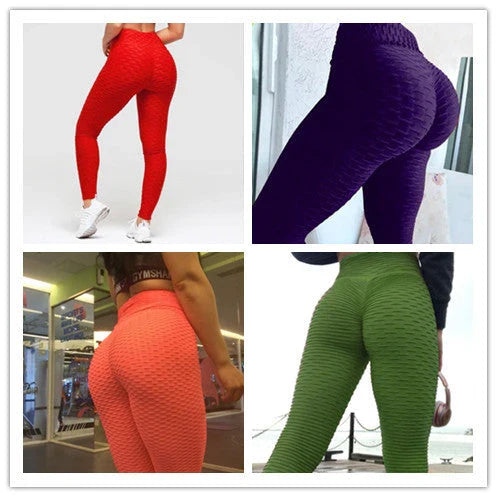 Sculpting leggings with booty-lifting and anti-cellulite features, available in a variety of colors and sizes