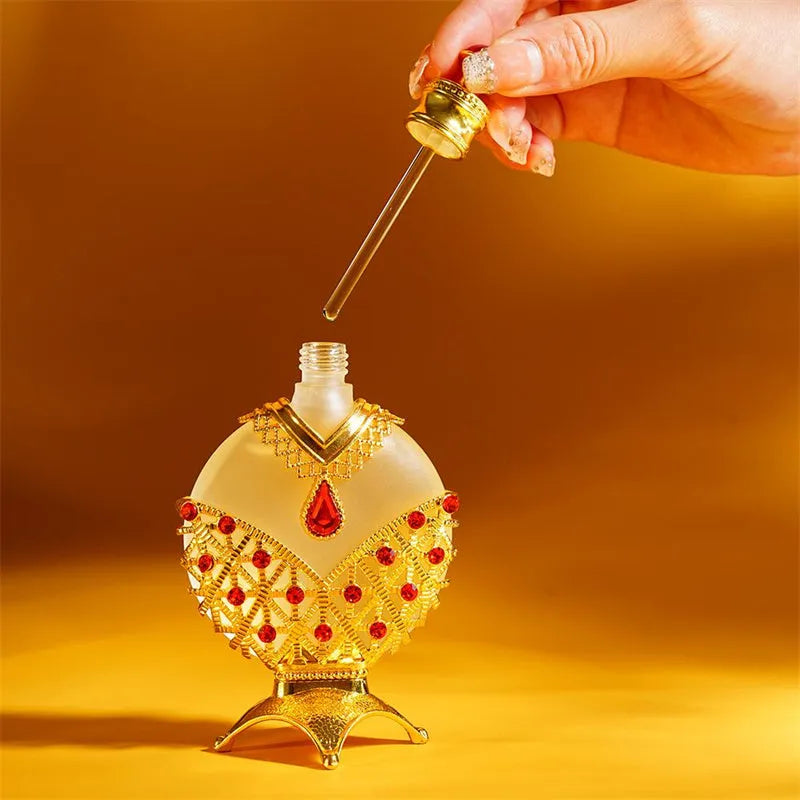 Concentrated perfume oil 12ml or 35ml with floral fragrance in decorative glass bottle