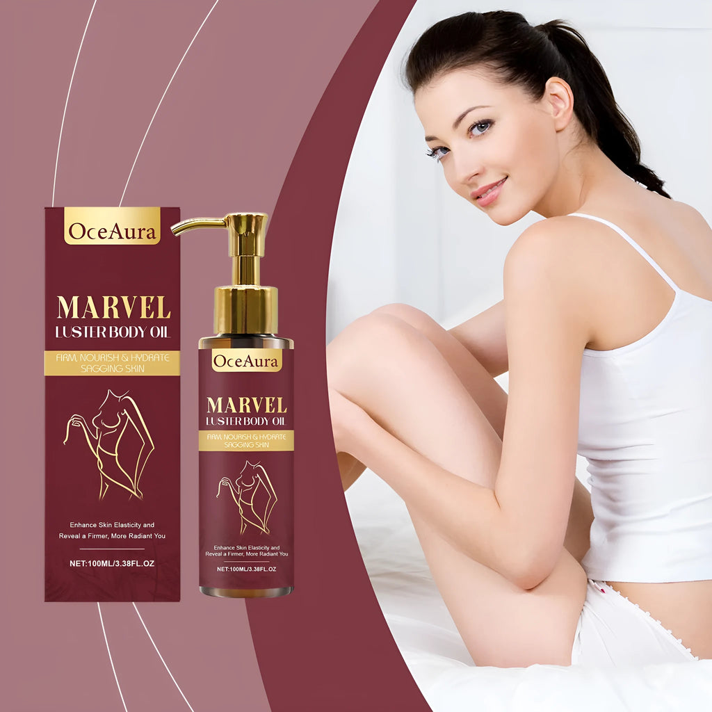 Gloss Care Body Massage Oil 100ml bottle with natural oils including jojoba, almond, camellia and grape seed