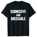 Loose fit cotton T-shirt with a humorous graphic print, shown in a black colour variant.
