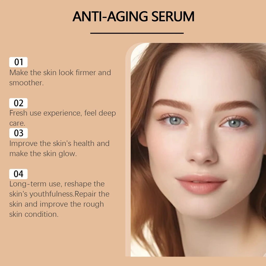 30ml bottle of clear anti-aging serum with hyaluronic acid and bee venom formula