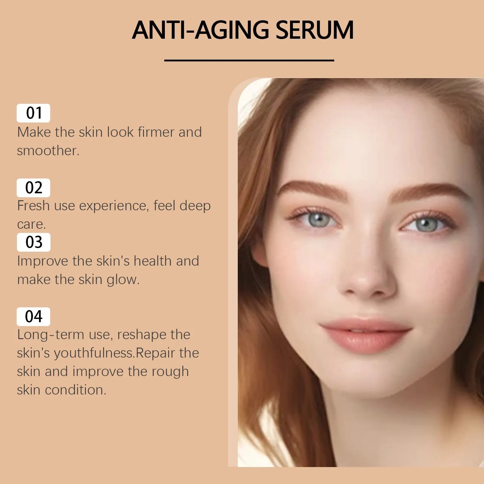 30ml bottle of clear anti-aging serum with hyaluronic acid and bee venom formula
