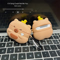 Capabala Capybara Bluetooth Earphone Cover Silicone Soft Shell for AirPods 1st 2nd 3rd Gen Pro Pro2 Cartoon Animal Duck Design Cute Protective Case