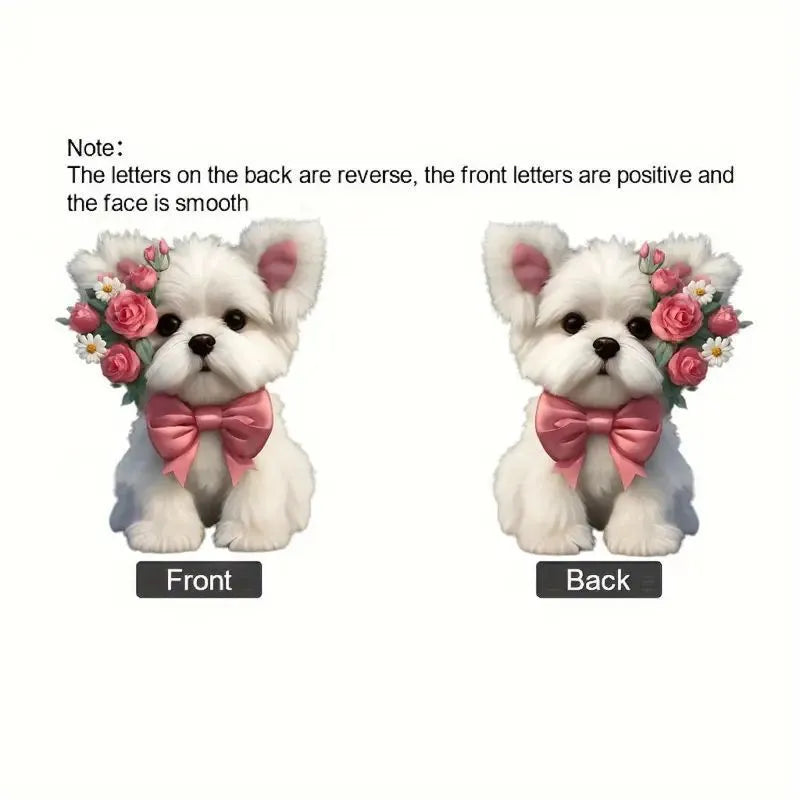Acrylic car decorative pendant in cartoon style for vehicle interior dashboard