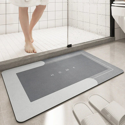 A cozy, soft, and stylish bathroom floor mat that provides comfort and safety for your feet