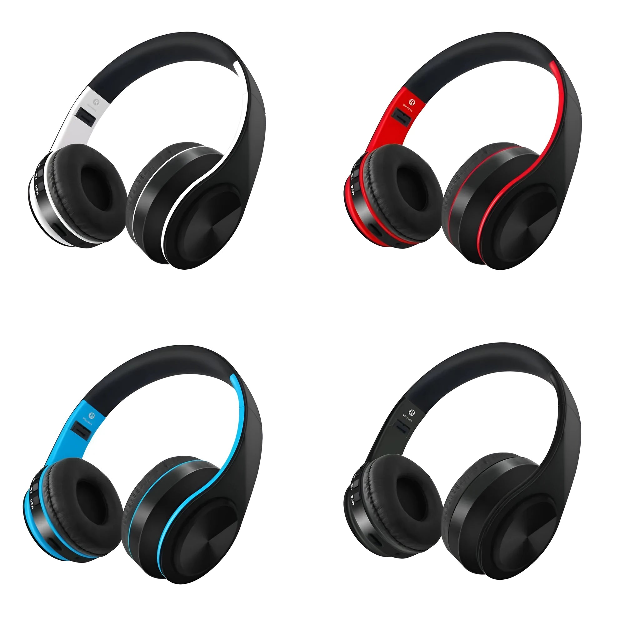 B3 wireless Bluetooth headset with 400mAh battery and 10-metre range, black colour, on a white background