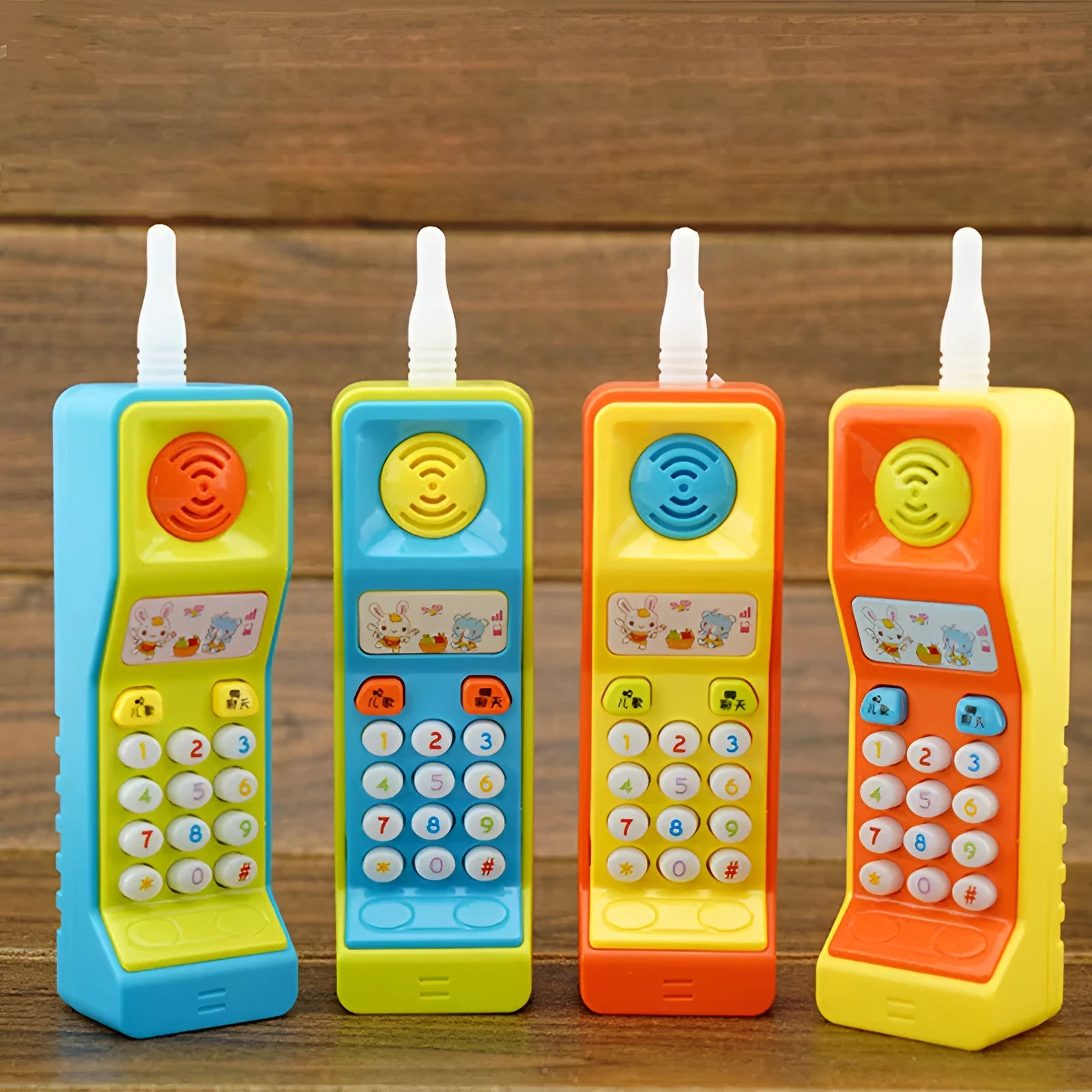 Children's electronic sound and light cartoon animal toy for age 3 with battery operation