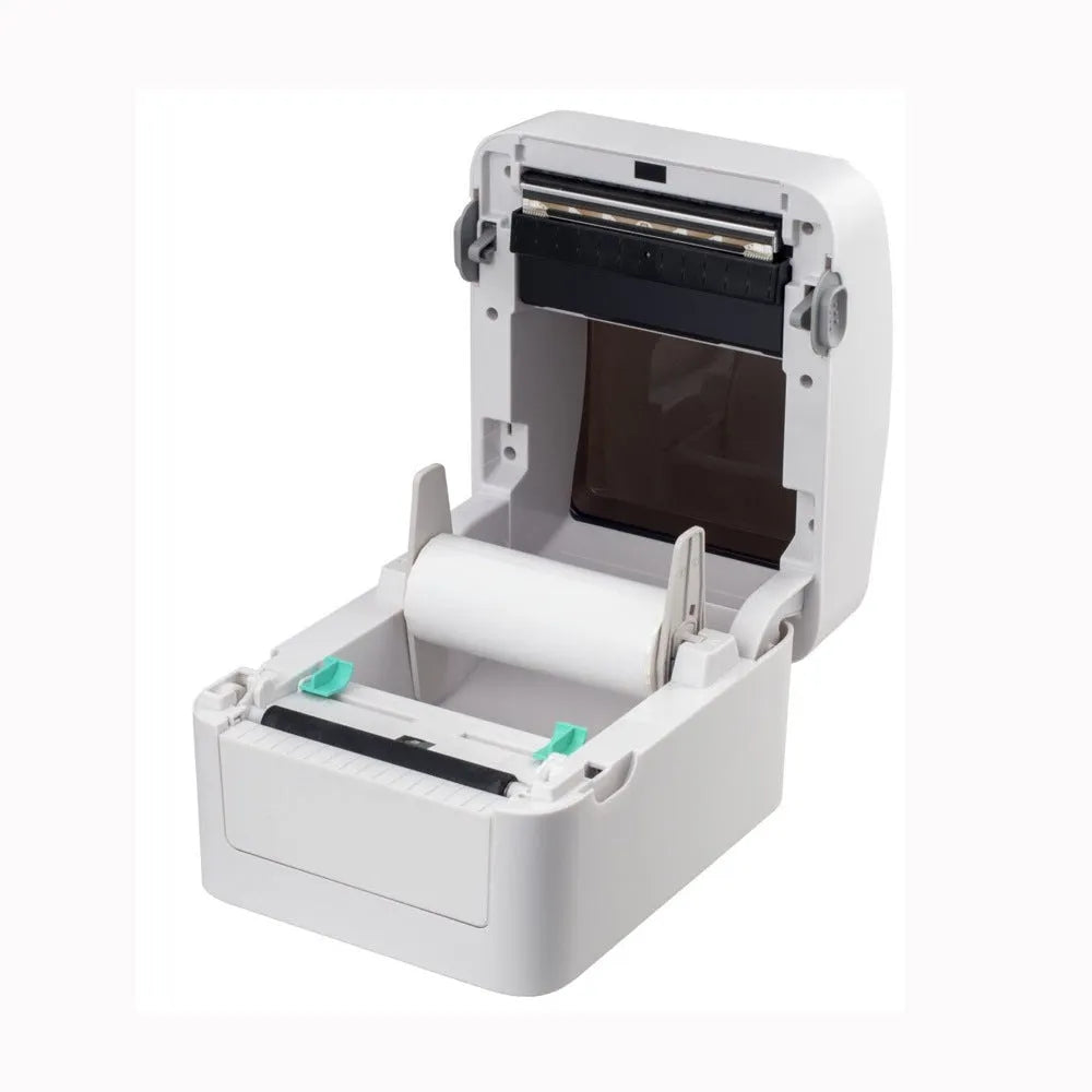 USB thermal barcode printer for clothing labels and express face sheets, 25.4-118mm print size, compact 215x178x155mm body