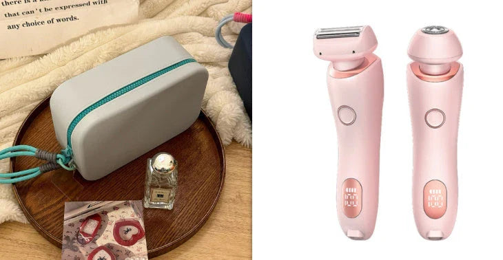 2-in-1 Electric Women's Shaver with Trimmer for Body, Face and Bikini Area