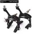 Black and silver U-shaped metal car clamps for bicycle brake modifications with adjustable screw centre distance