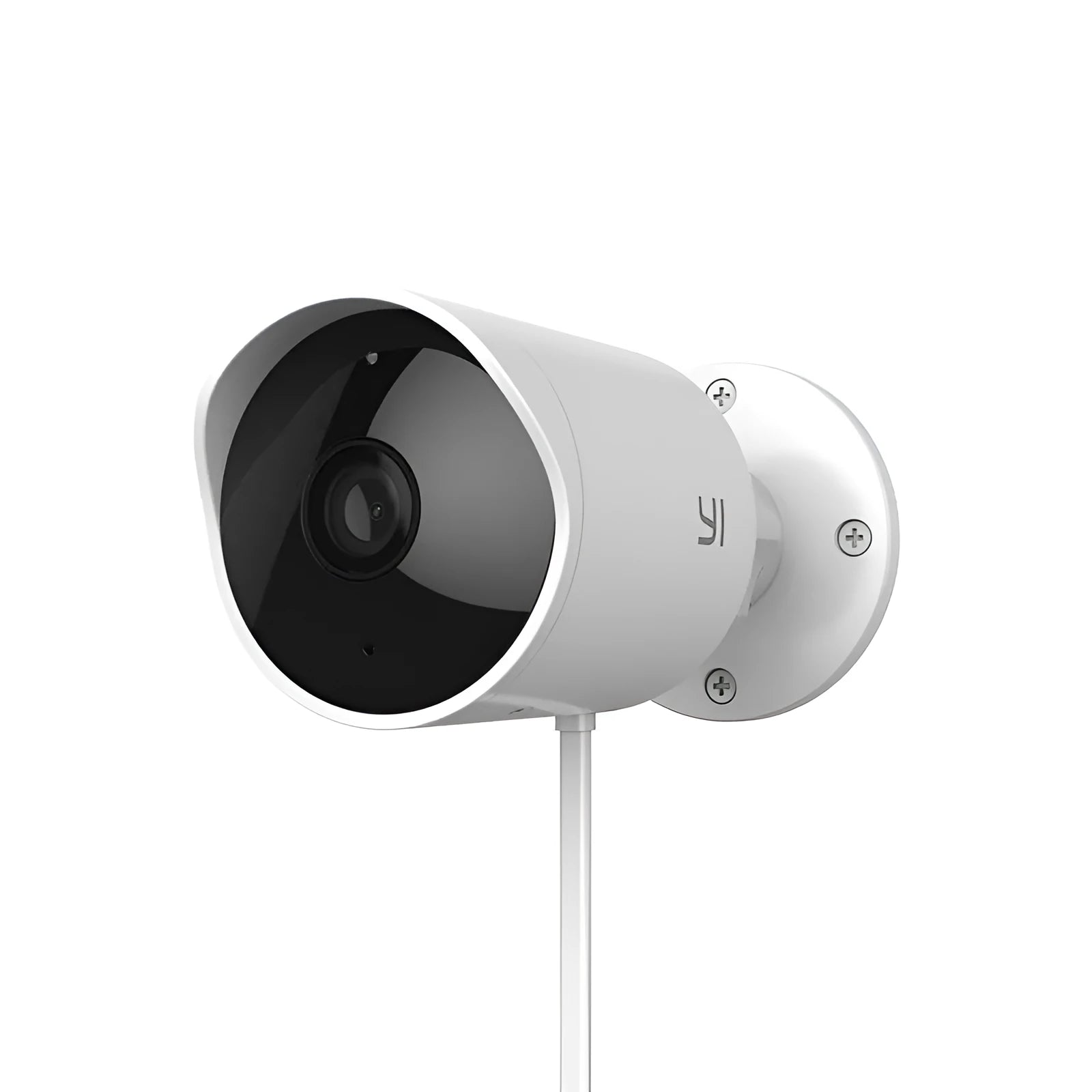 White plastic wireless dome camera with 1080P resolution and 15-metre infrared night vision for outdoor home security