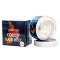 120g hair styling clay pot in one of nine colours: white, orange, red, yellow, blue, green, purple, rose, or granny grey