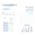 A5 and B5 draft notebooks with white, plaid, and blue covers for student art projects.