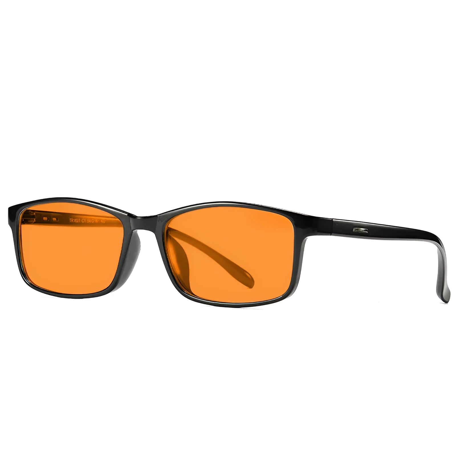 Orange lens anti-blue light glasses with full rim frame in colour options C1, C2, C3, C4