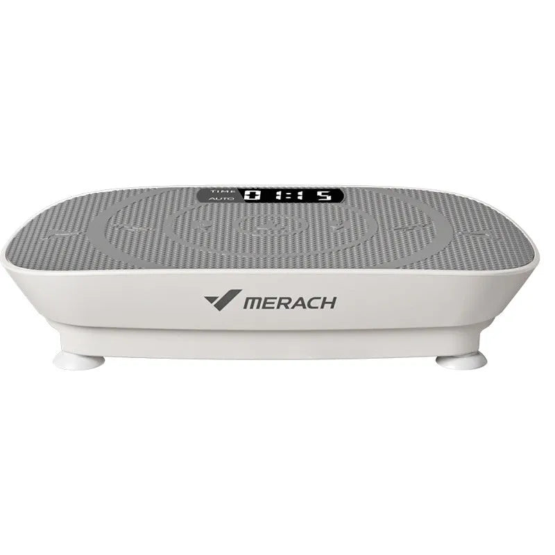 Grey portable household power plate with Bluetooth connectivity and fat slinger accessory