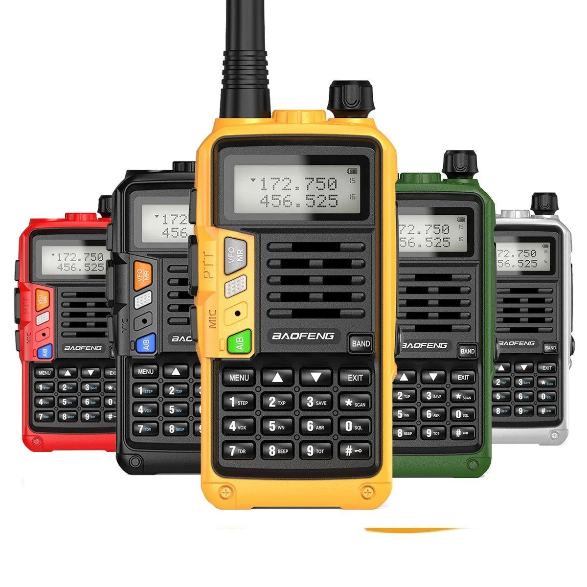 UV-5R dual band walkie talkie 10W 128 channels black with antenna and battery