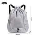 Large capacity cube-style sports backpack with drawstring closure in five colour options
