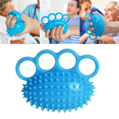 Comprehensive Hand and Finger Strengthening Massage Roller with four-finger grip design and massage bumps for acupressure therapy