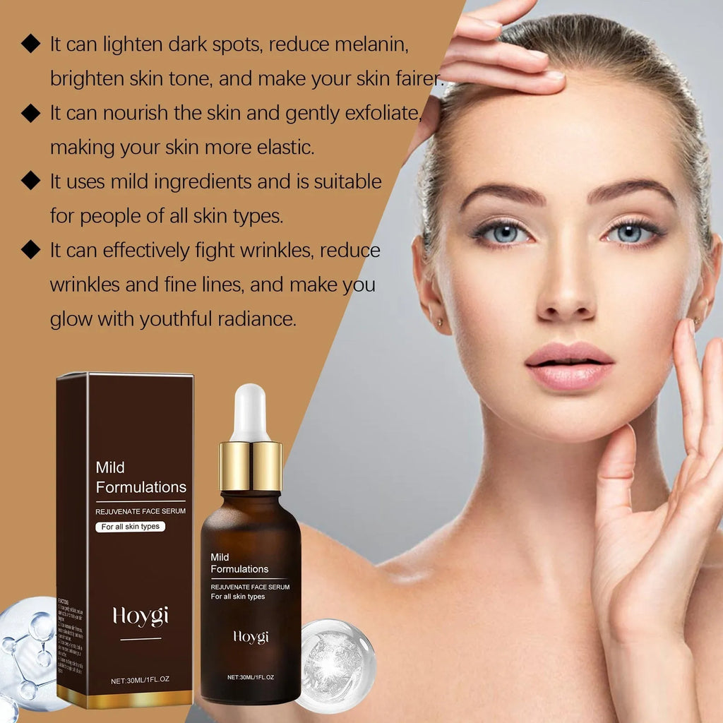 30ml facial essence bottle with hyaluronic acid, collagen, and arbutin for skincare