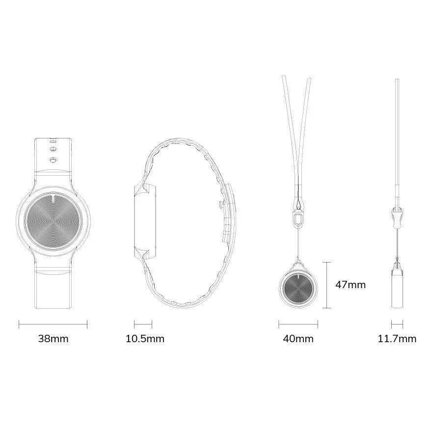 B10 Bluetooth positioning bracelet with indoor tracking and emergency call function on a wrist