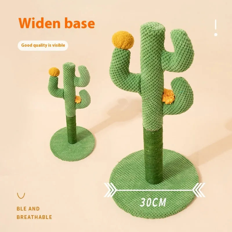 Masson cactus design cat scratch board and coconut tree scratching pole made from cotton rope