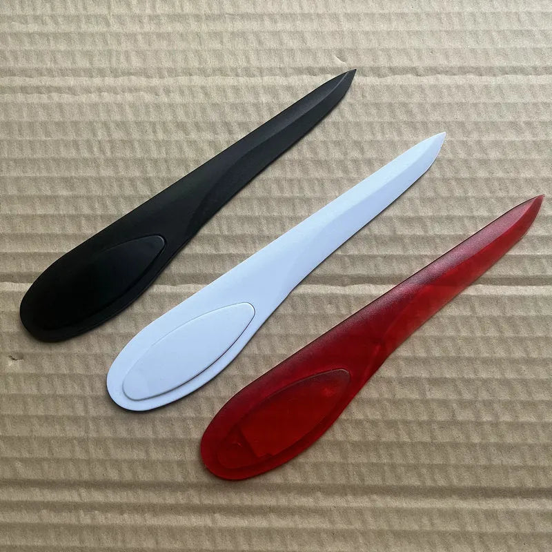 Plastic paper cutter A4 Willow Leaf Art, 16.9x3.2x0.45cm, available in black red and white