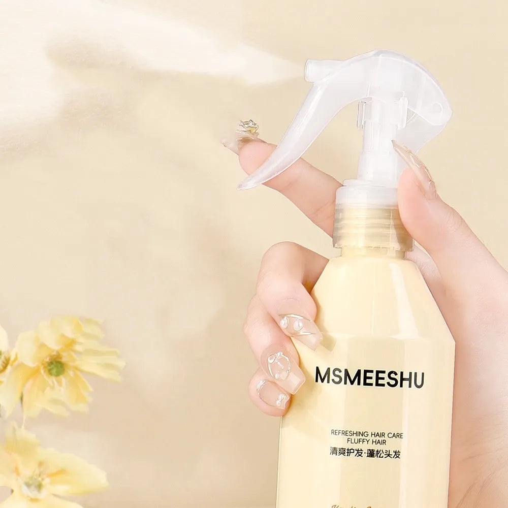 Honey Bundle Keratin Essence transparent hair care spray bottle with moisturising formula