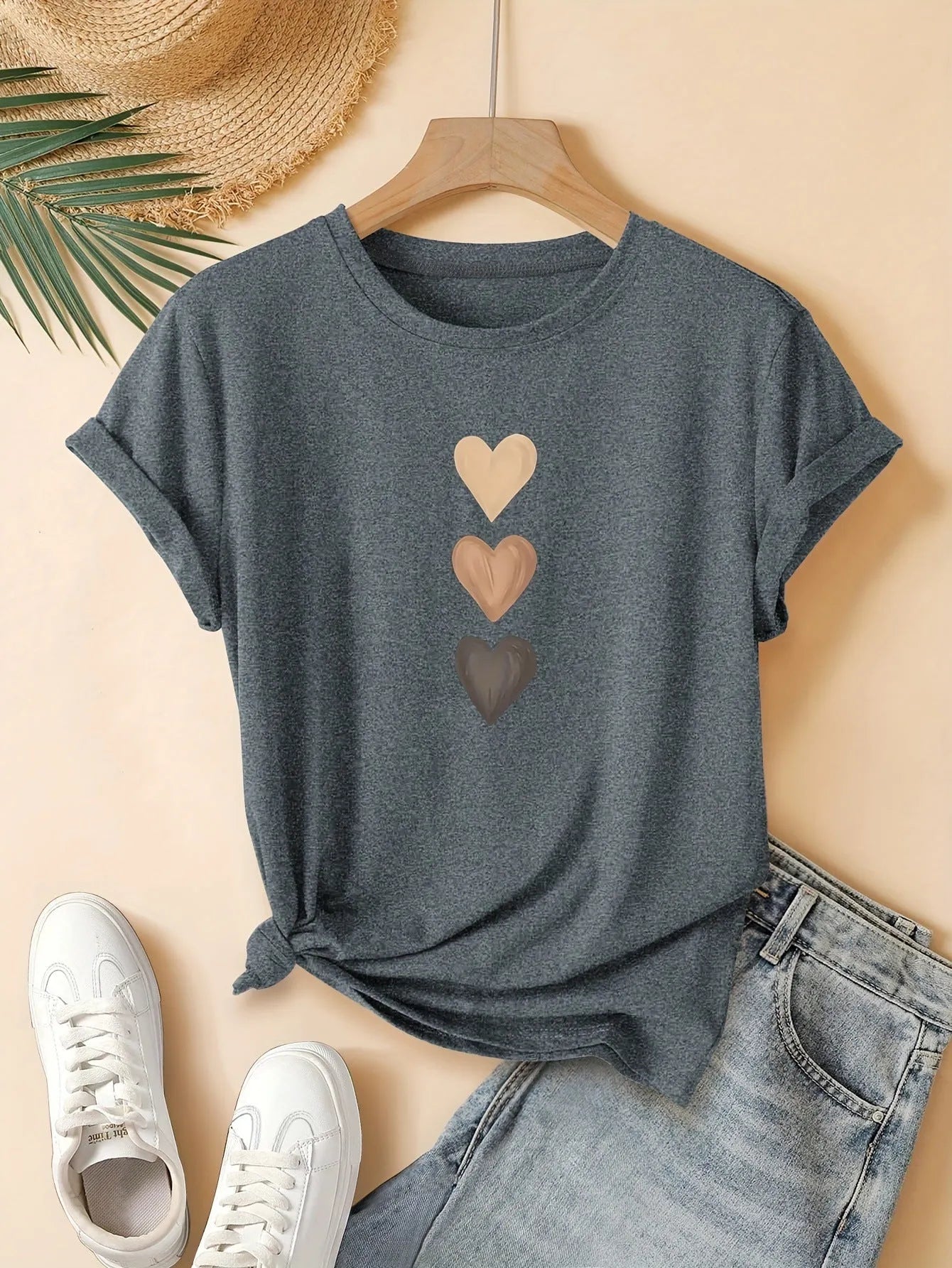 Women's cotton T-shirt with art retro Chinese style design in multiple colour options